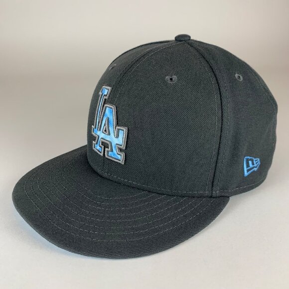 Los Angeles Dodgers MLB Gray New Era 59Fifty Fitted Hat Mens 7 3/8 - Picture 1 of 6